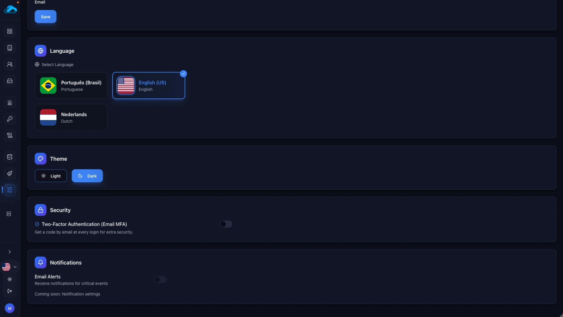 2fa secuty and theming for Proxmox